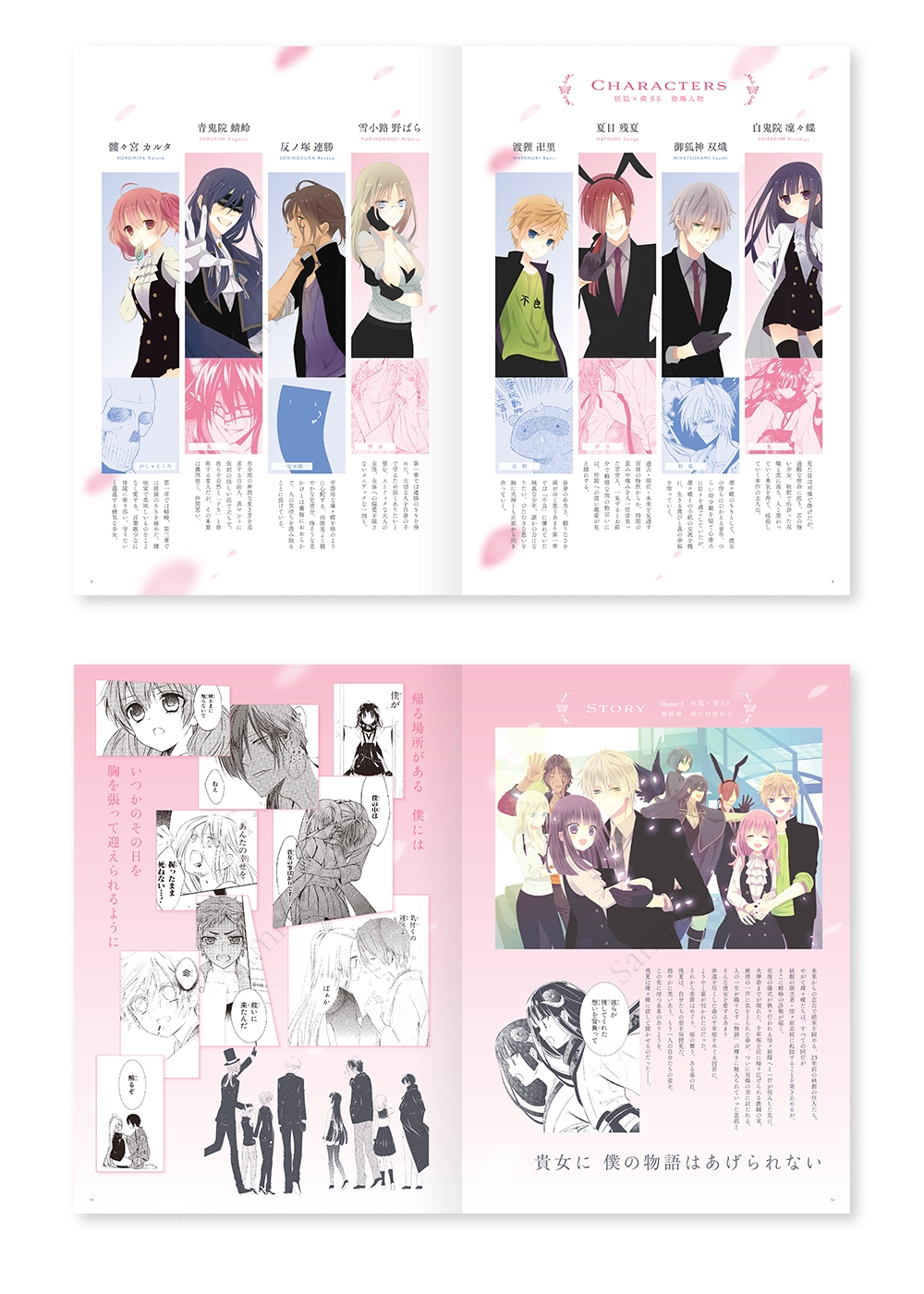 『妖狐×僕SS・藤原ここあ展』公式パンフレット本文